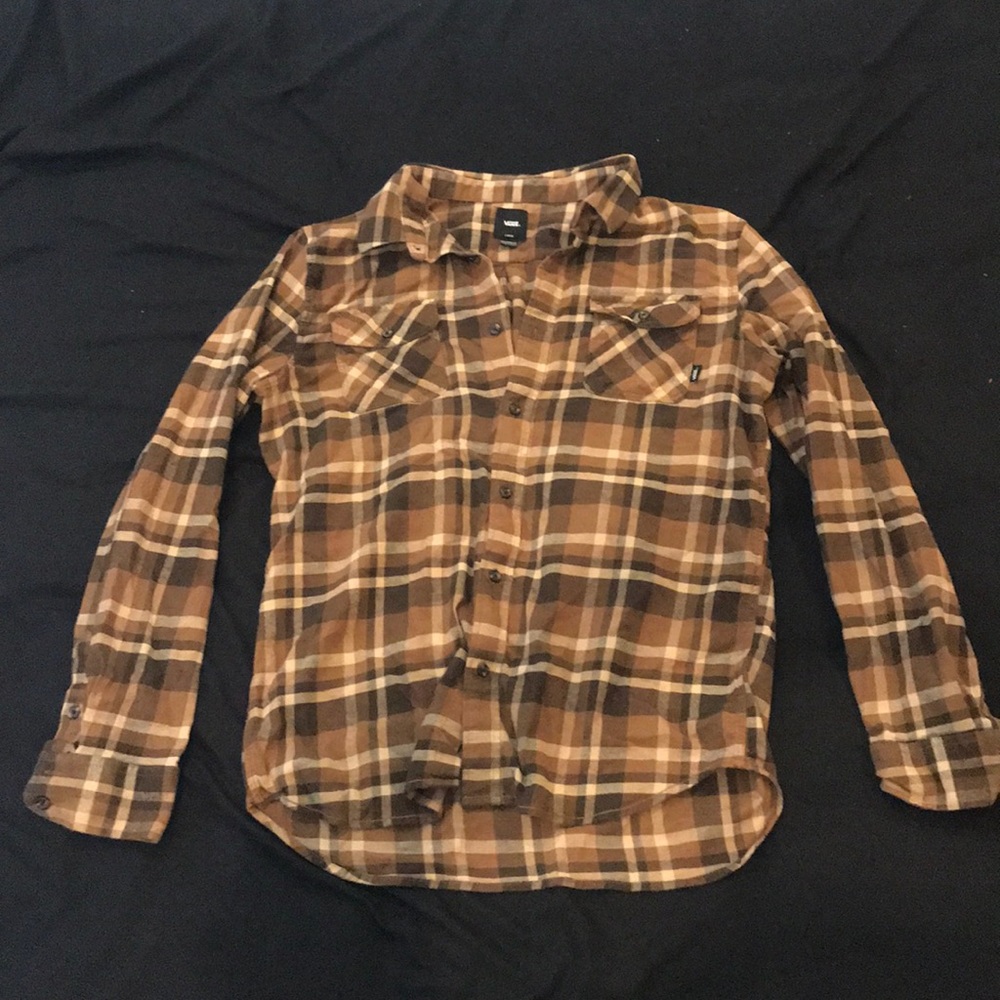 Vans brown tone flannel shirt